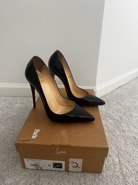 Christian Louboutin Shoes - Christian Louboutin So Kate Black Patent 120mm Pumps